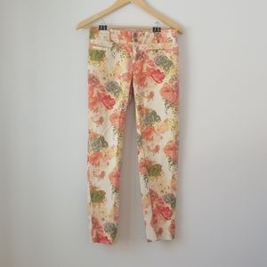 Anthropologie Cartonnier straight leg floral pant2